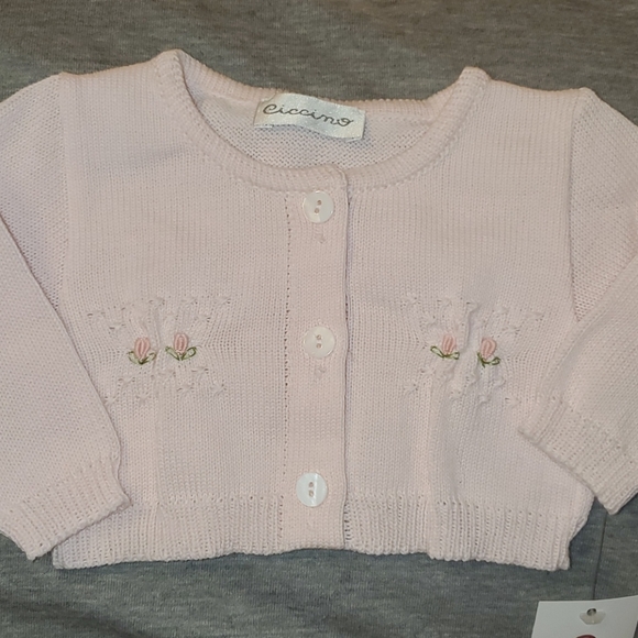 NEW 💗💕 CICCINO BABY SWETER 🇮🇹 💗 GIRL - Picture 2 of 4